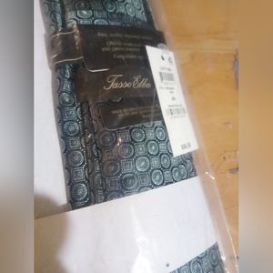 Tasso Elba Classic Patterned Metallic Print Men's Tie NWT $59.50